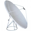 Hot sales C /ku Band pole mounted prime focus 180cm 1.8m satellite dish antenna from china